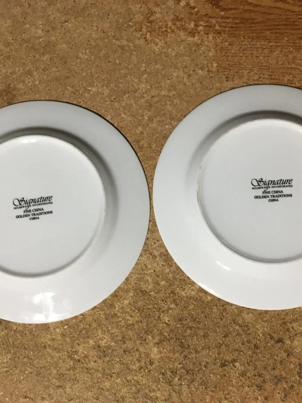 SET OF 8 FLORAL PATTERN PLATES KELTCRAFT 9178 LILING ROYAL SWIRL